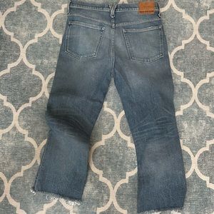 J. Crew Point Sur High Rise Straight Leg Ankle Distressed Jeans size 28